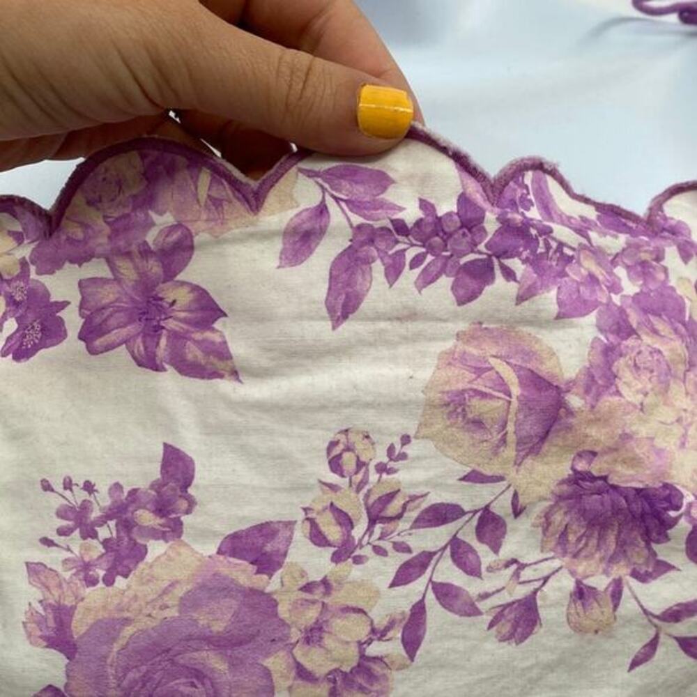 Flying tomato purple floralā scallop edge shorts & tank set - Picture 5 of 10